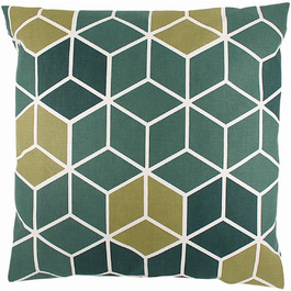 Чохол на подушку Scantex Cube сучасний вигляд Ботанічно-кипарисовий зелений приблизно 40x40 см зелений приблизно 40x40см