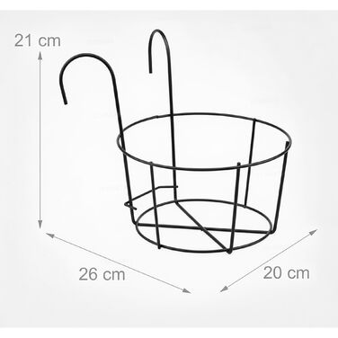 Набір з 6 підвісних горщиків для квітів Relaxdays
