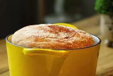 Чавунна голландська духовка з емалевим покриттям, чавунна каструля, жаровня з кришкою, кругла Хлібниця для випічки, для духовок