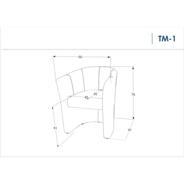 Крісло TM-1 світло-коричневе/венге ЕК-4