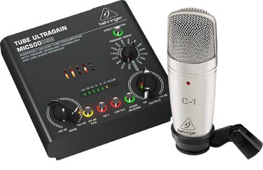 Behringer Audiophile 2x2 USB Аудіоінтерфейс 24біт/192кГц з мікрофонними преампами Midas (VOICE STUDIO)