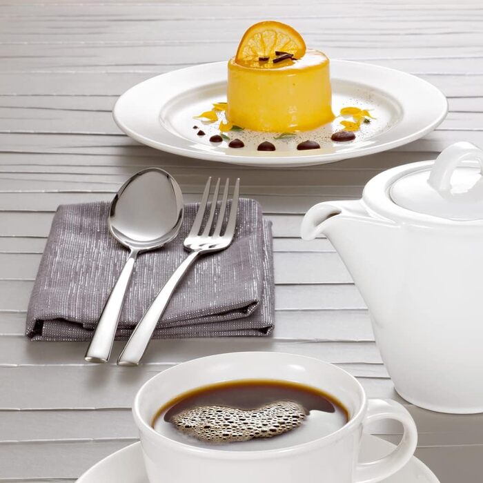 Набір столових приборів Villeroy & Boch Piemont, 24 штуки, сріблястий, придатний для миття в посудомийній машині, на 6 осіб, нержавіюча сталь