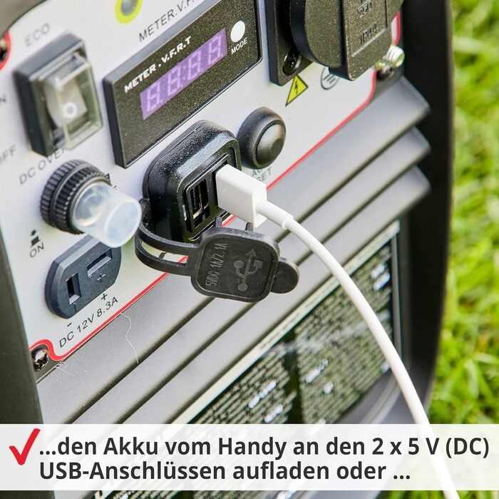 Генератор HECHT Inverter 2000W: тиха мобільна електростанція з бензиновим баком 4 літри та часом роботи до 6 годин. Підходить для чутливої електроніки (ноутбук, телефон, телевізор)