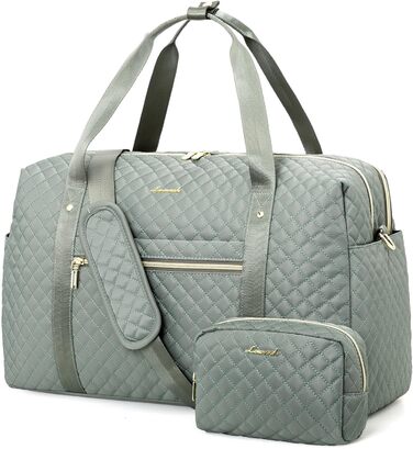 Спортивна сумка LOVEVOOK для жінок з відділенням для ноутбука, 35L, сіро-зелений колір