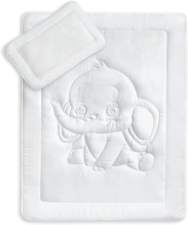 Чохол для комплекту дитячої постільної білизни KiGATEX Premium 100 бавовна 40x60 100x135 см Oeko-Tex Certified (Elephant)