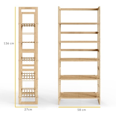Стояча полиця Öland 136x58x27см глазурована натуральна деревина