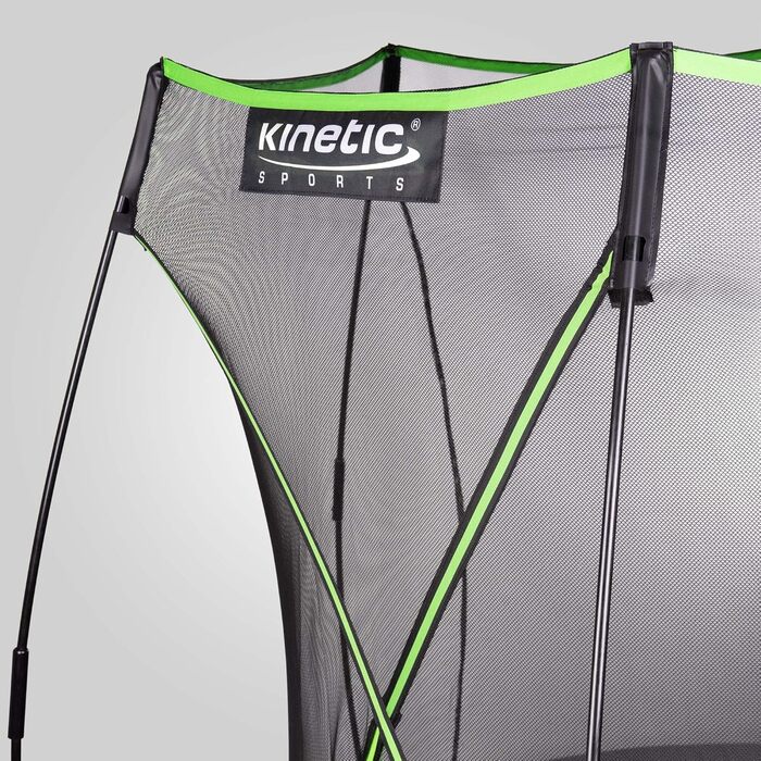 Батут KINETIC SPORTS без пружин 'Bungee Safety Elite' Ø 305 см, зелений - для дітей та дорослих, AirMAXX, вуличний, тихий