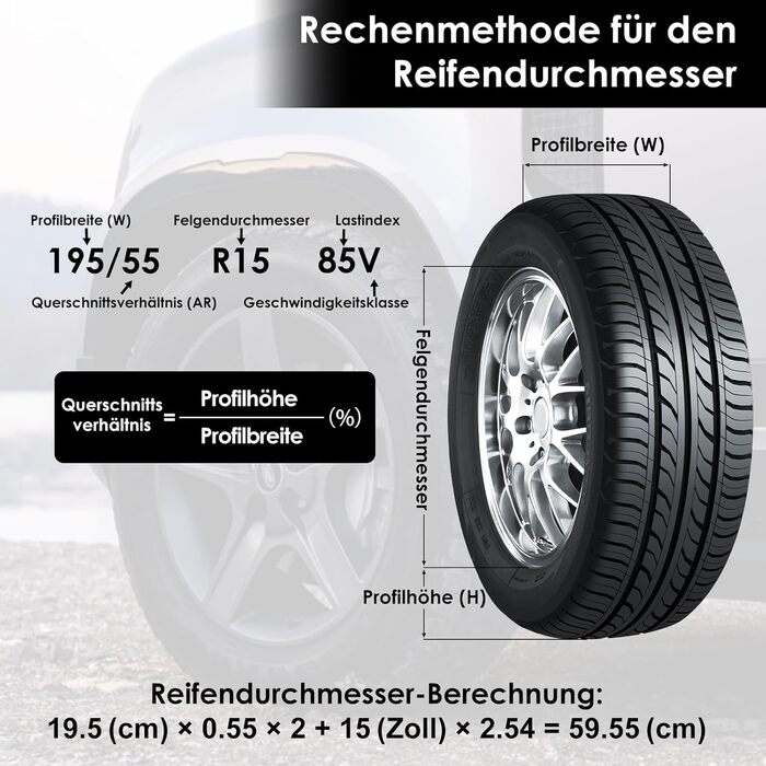 Набір чохлів для коліс 4 шт., захисні чохли для коліс 19-23 дюйми, водонепроникні, з UV-захистом, для зберігання та транспортування, червоні, розмір L (діаметр 81 см)