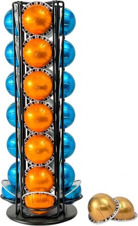 Підставка для капсул Nespresso Vertuo - чорна, 28 капсул