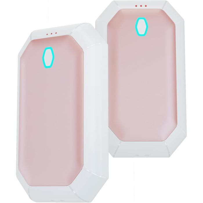 Електричний грієчка для рук ITSHINY, 2 шт. - багаторазовий, 3 режими нагріву, USB-зарядка, для чоловіків, кемпінгу та полювання (рожевий)