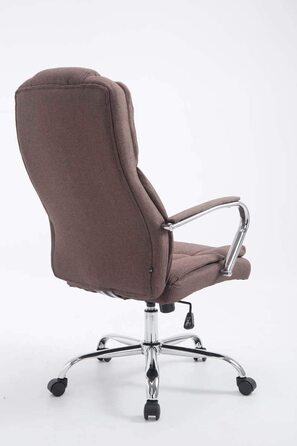 Офісне крісло Xanthos v2 класу CLP XXL з тканинною оббивкою I М'яке офісне крісло з високою спинкою і м'якими підлокітниками, колір (коричневий)