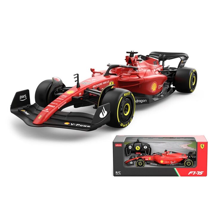 Модель Ferrari F1-75 (1:18) з пультом керування, Формула-1 2022, Шарль Леклер/Карлос Сайнс