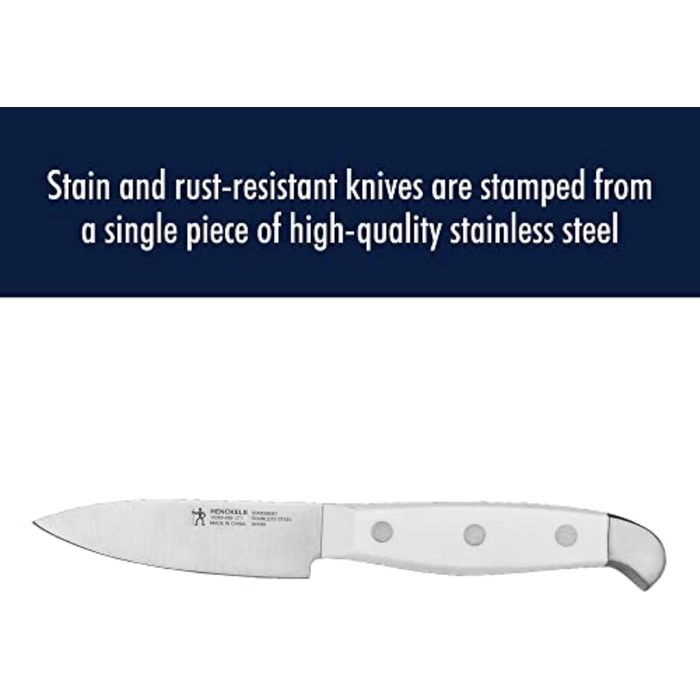 Набір кухонних ножів HENCKELS 17550-000, нержавіюча сталь, 15 предметів, білий