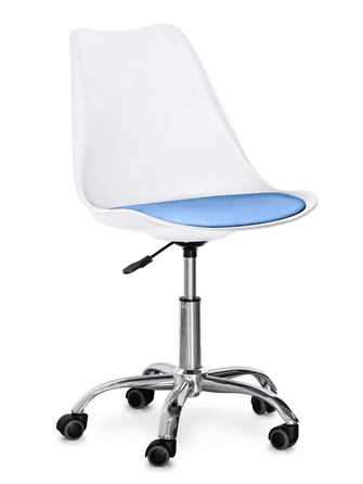 Крісло Hommex Kantri White / Blue (арт. H-231 W / BL MR)