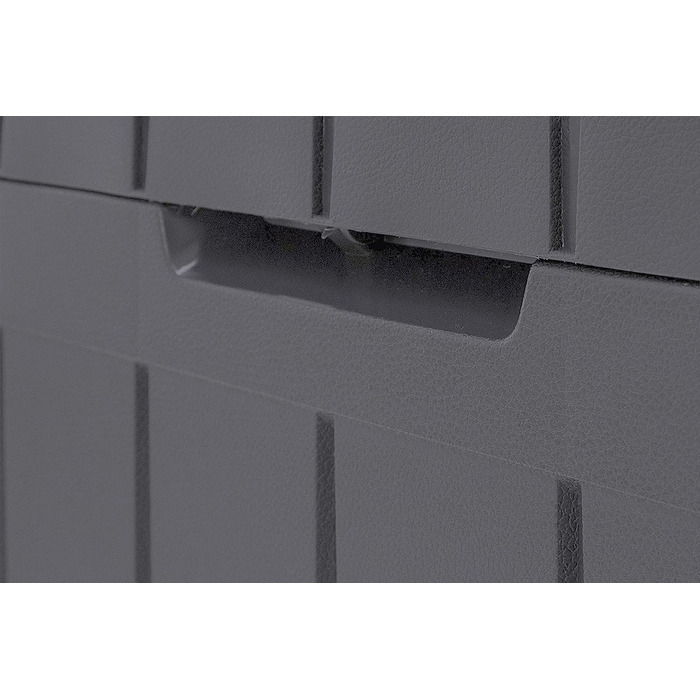 Скриня для зберігання Keter Marvel Plus 270л, сіра, водонепроникна, з сидінням, для саду, тераси, балкону