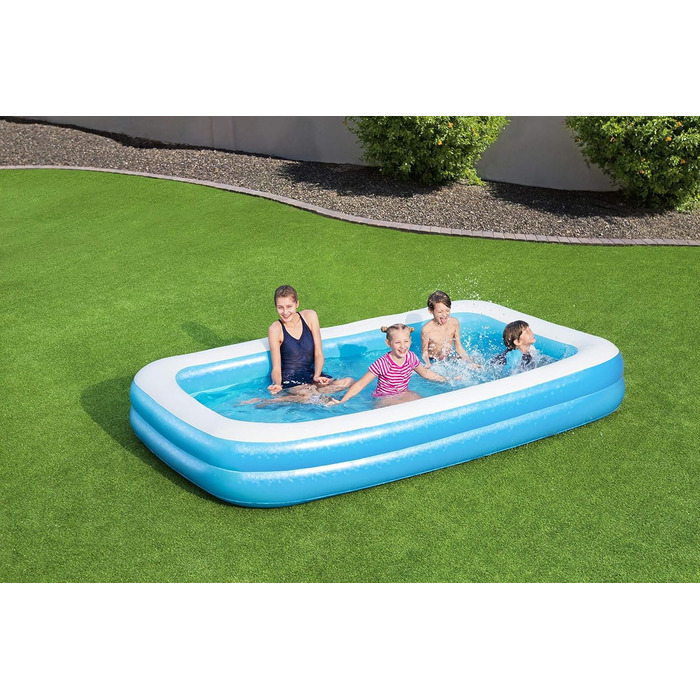 Bestway 54150 Сімейний надувний басейн для дітей, 305x183x46 см, синій