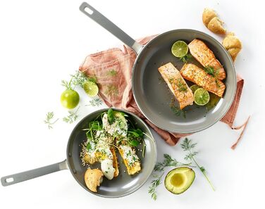 Сковорода GreenPan Melbourne з керамічним покриттям, індукційна, 30 см, алюміній, кварц сірий