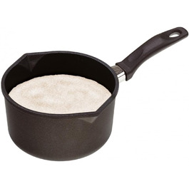 Каструля Gastroguss Milchtopf з нержавіючої сталі, Ø 18 см, 10 см висота, з міцною ручкою, Lotan® Antihaft, алюмінієвий лит, не для індукції, AMZN-918