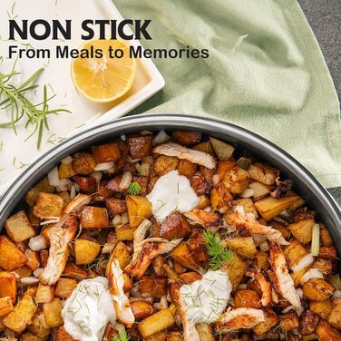 Wok SNOWCLAD 32 см з антипригарним покриттям, нержавіюча сталь, для всіх плит, безпечний, можна мити в посудомийній машині