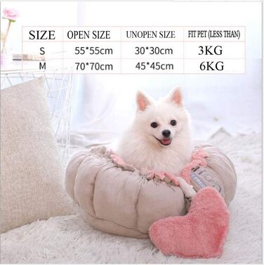 Підстилка для собак Glield і килимок для собак для маленьких собак і кішок рожеві круглі PTW05 (S)