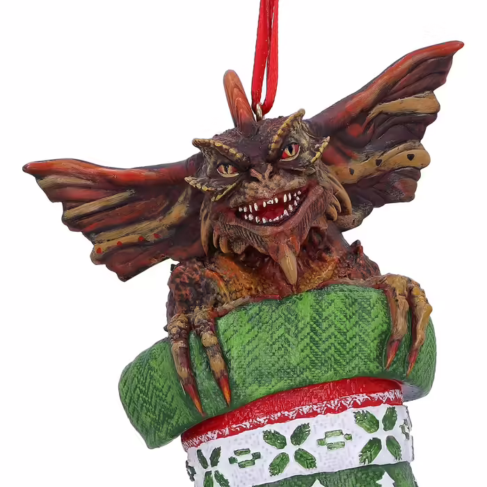 Декоративна підвіска Nemesis Now Gremlins Mohawk, зелена, 12 см, святкова