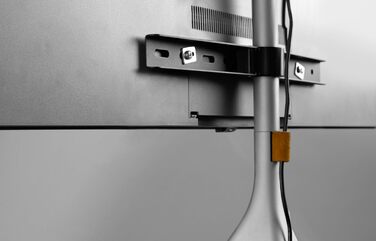 Універсальний штатив для телевізора One For All - 32-65'' LCD/LED/Plasma/OLED/QLED - поворотний 360°, регулювання висоти, VESA 400x400, стильний дизайн WM7472 Oak & Silber-Grau