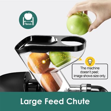 Фрета Slow Masticating Juicer - повільний прес для соку, блакитний (Pure Black)