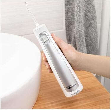 Waterpik Cordless Freedom Waterflosser: бездротова іригатор для рота, водонепроникний, з 3 насадками, білий (WF-03EU010)