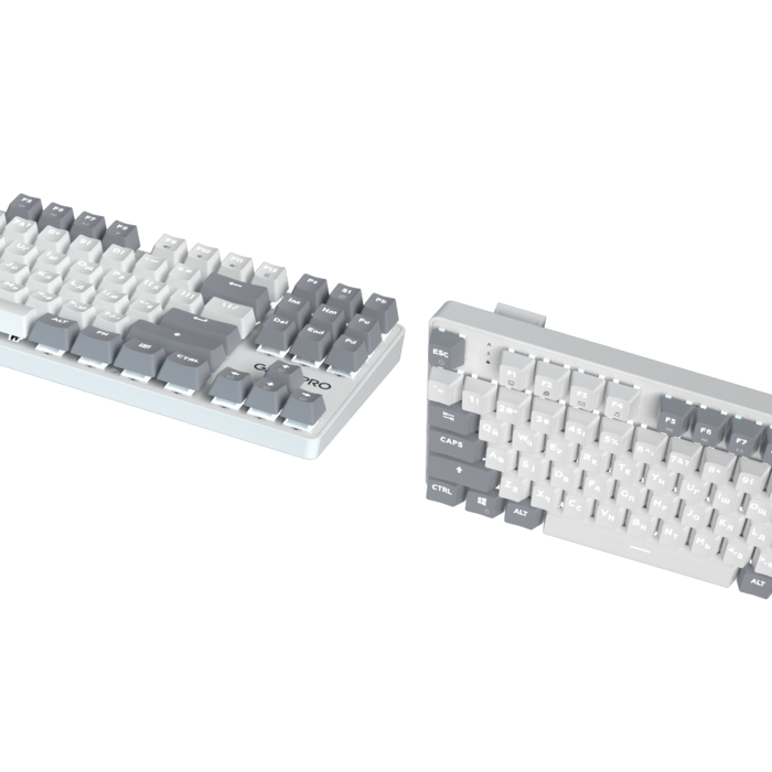 Дротова механічна клавіатура GamePro Genesis Metallic (MK110W) 87% Red switches