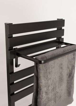 Електричний рушникосушарка CREATE / WARM 500W, чорний, з ніжками, 103x55x5 см, термостат, низьке споживання