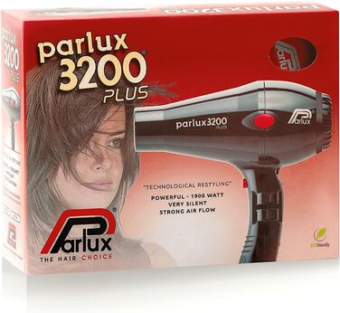 Червоний фен Parlux 3200 Plus