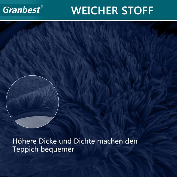 Килим для дому Granbest 60х110 см темно-синій