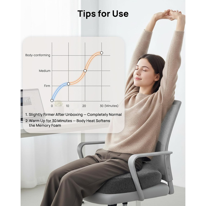 Ортопедична подушка-кільце Feagar: регульований ергономічний сидінець-пончик від геморою та ішіасу, для копчика, післяпологовий (Сірий, стандарт 60-100 кг) для авто, офісного крісла та візків