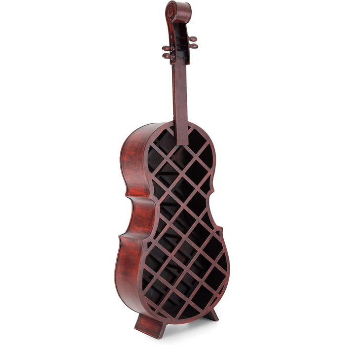 Стеллаж для вина Stradivino на 21 пляшку: дерев'яний винний ретро-стенд, ручної роботи, висота 135 см