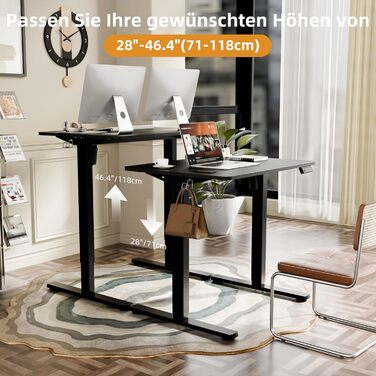 Ергомейкер: Електричний регульований стіл 170x60 см (білий)