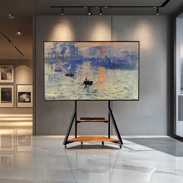 Стійка для телевізора Boden 65-100 дюймів з поличкою та колесами, VESA 800x600, до 100 кг