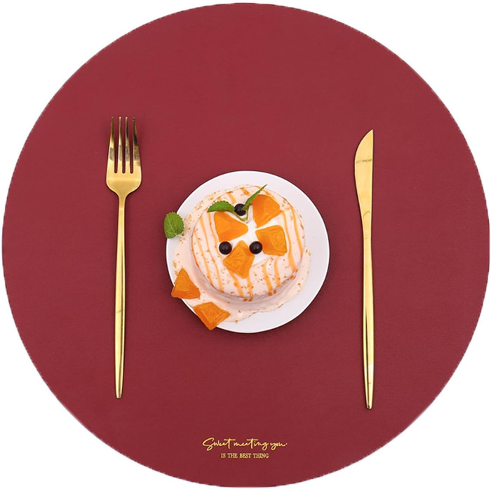 Набори серветок на стіл, зелені, 6 шт. - миючі, термостійкі, з ПВХ