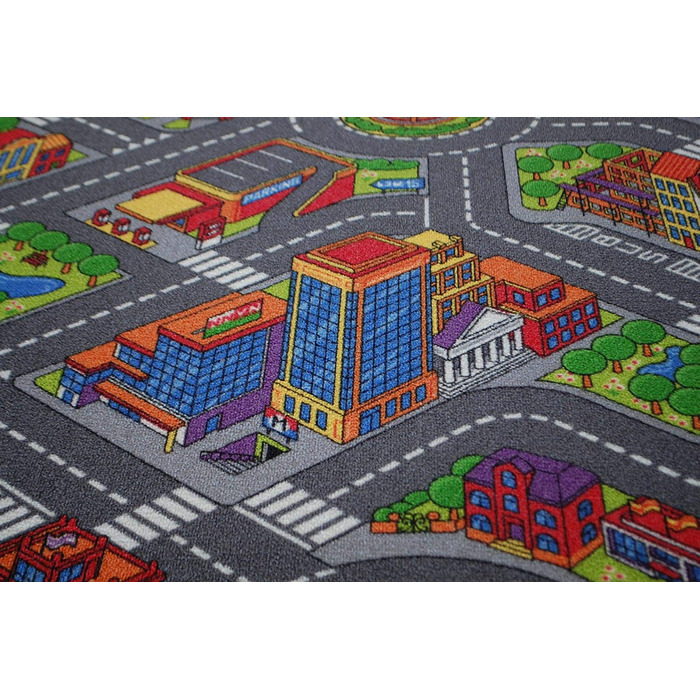 Вуличний килим ігровий килим Citylight Великий міський міський дитячий килим різних розмірів (150 х 200 см)