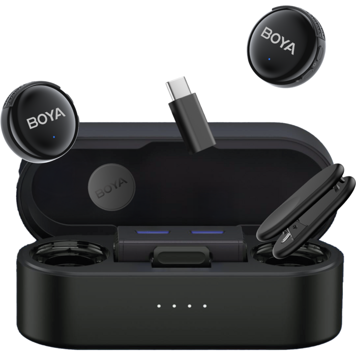 Бездротовий мікрофон BOYA LINK 3-02 Type-C/TRS Black