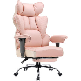 Ігровий крісло COMHOMA з регульованими підлокітниками, підтримкою попереку з кишеньковим пружинним блоком, широке сидіння, 150 кг, рожевий Ігровий крісло COMHOMA з регульованими підлокітниками, підтримкою попереку з кишеньковим пружинним блоком, широке сидіння, 150 кг, рожевий