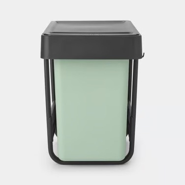 Бак для сміття Brabantia Brabantia Sort&Go 2шт x 15 л, темно-сірий (232503), Темно-сірий/Зелений, 15