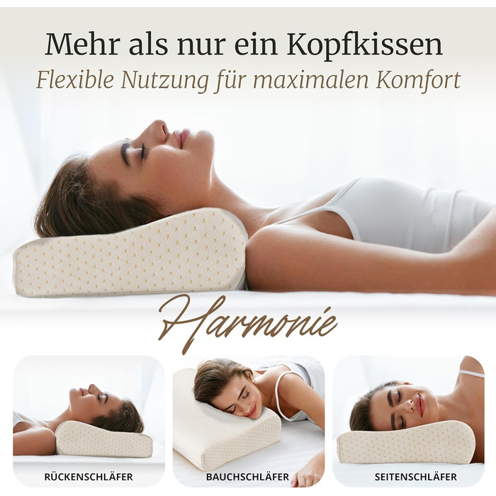 Ортопедична подушка Bolters з Memory Foam для шиї – проти болю в шиї. Зручна для тих, хто спить на боці та на спині. Дихаюча, знімний чохол, форма стабільна. Рейтинг – 1,1