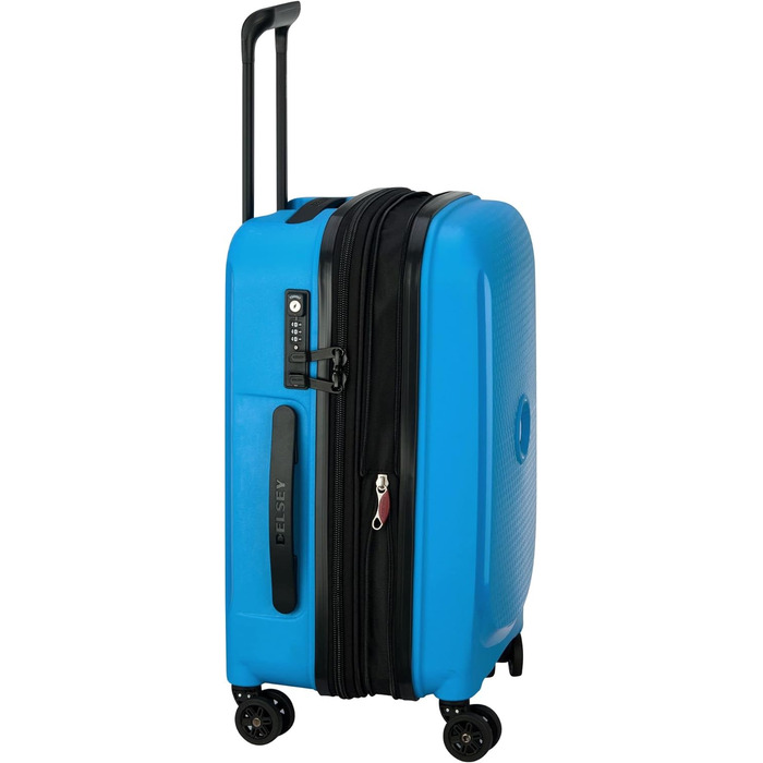 Розширювана валіза DELSEY PARIS Belmont Plus, S (синій металік)