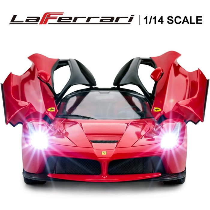 Радіокерований автомобіль Rastar Ferrari LaFerrari 1/14, червоний - іграшка для хлопчиків та дітей