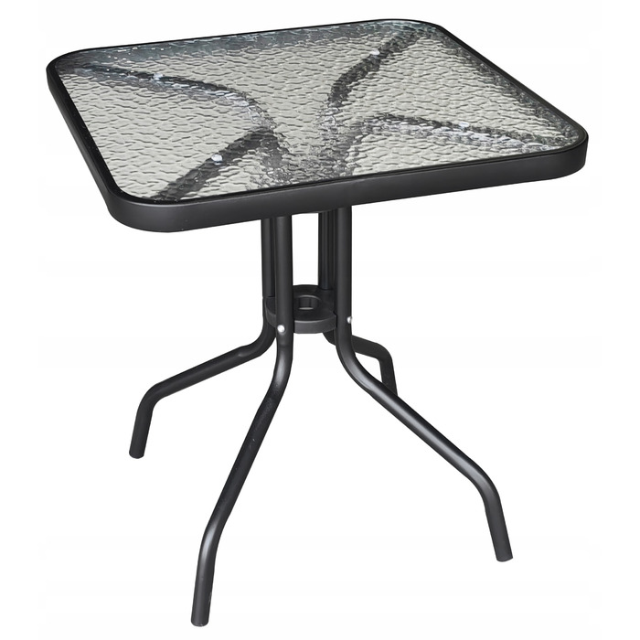 Комплект садових меблів Gotel, метал, чорний, 3 предмети