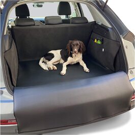 Чохол для багажника зі штучної шкіри PaulePet для собак 4 розміру-чохол для собак автомобіль багажник позашляховик, Універсал, - чохол для багажника з захистом від країв багажника водостійкий, легкий у догляді і стійкий до подряпин (L)