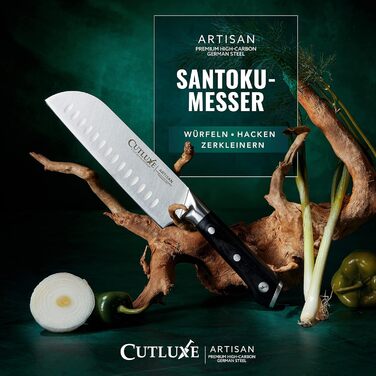 Ніж для шинкі та м'яса Cutluxe – 30 см, преміум-якість, сталь, ергономічна ручка, з піхвою, серія Artisan