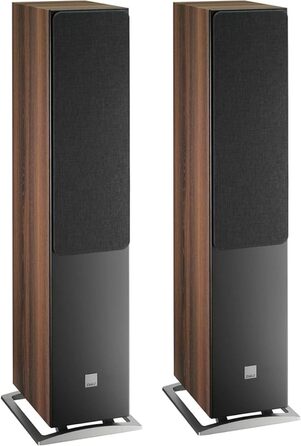 Пара підлогових колонок DALI Oberon 7 - HiFi акустика, вражаючі низькі частоти, чіткі високі частоти, темний горіх