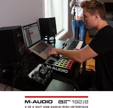 M-Audio Air 192|6: USB аудіоінтерфейс для запису в студійній якості (2 XLR/Line входи + софт)