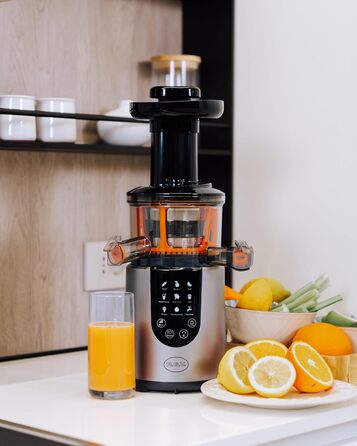 Соковитискач RG V Juice Art Digital 110851 з цифровим дисплеєм, срібного кольору